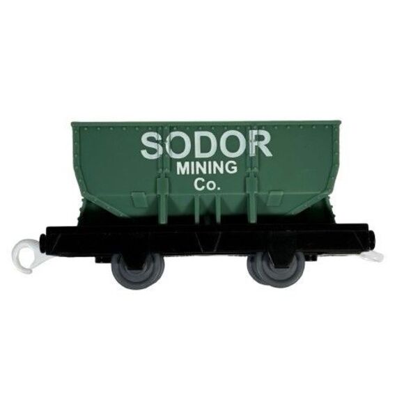 Thomas Train Trackmaster Sodor Mining Co Quarry Cargo Car Flip Top Gold Silver - Picture 7 of 12